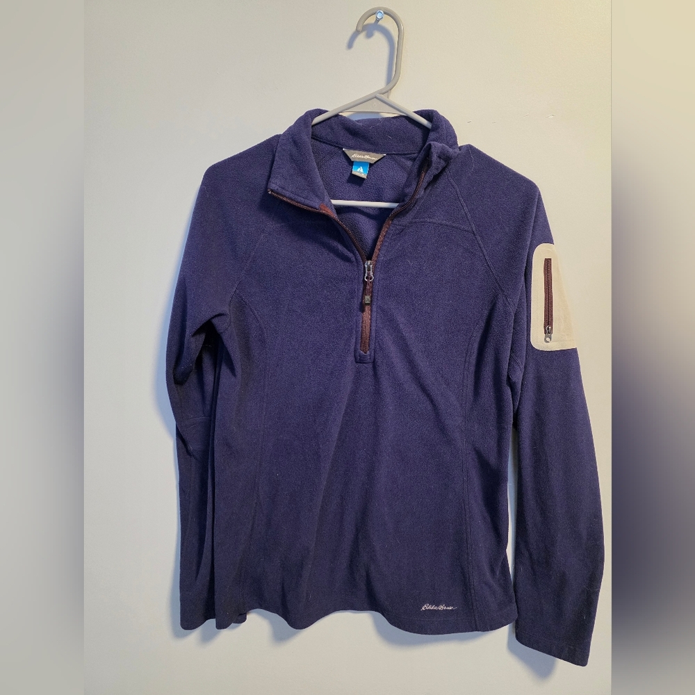 Eddie Bauer Womens Blue Fleece